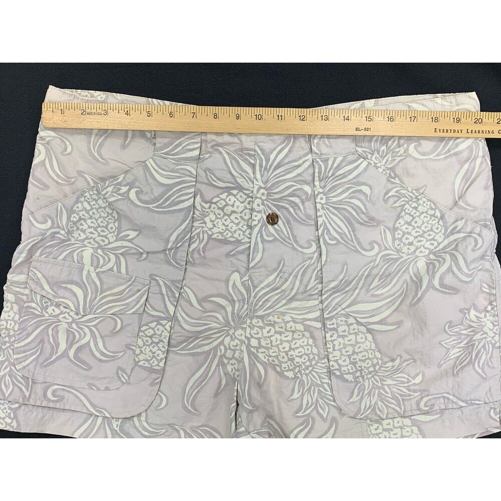 Tommy Bahama Hawaiian Swim Trunks Board Shorts Mens Medium Beige Pineapple Beach - Picture 9 of 14